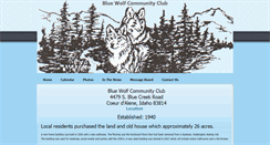 Desktop Screenshot of bluewolfcc.org
